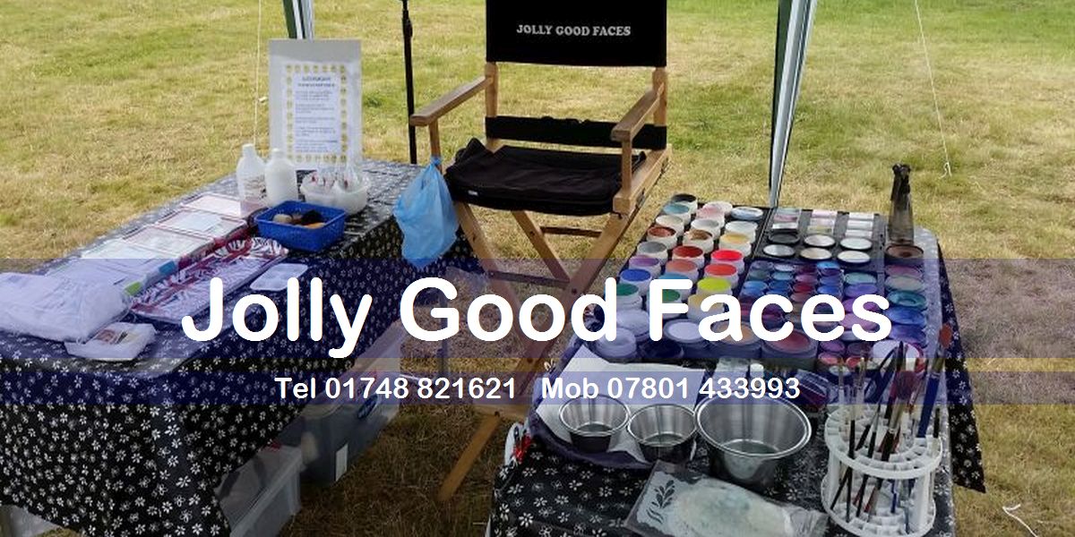 Face painting set up